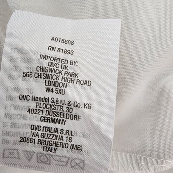 Susan Graver Top Women's Small Modern Essentials Liquid Knit Cowl Ivory A615668 - Picture 8 of 8